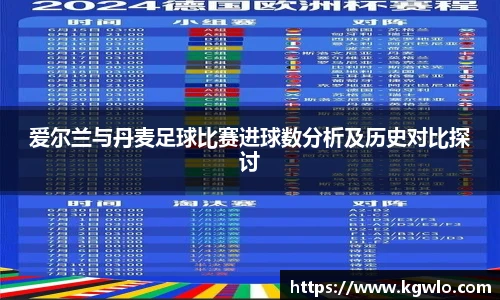 爱尔兰与丹麦足球比赛进球数分析及历史对比探讨
